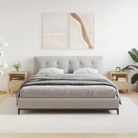 Sengeborde 2 stk. 40x35x47,5 cm konstrueret træ sonoma-eg