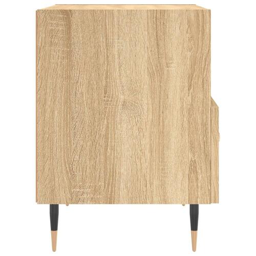 Sengeborde 2 stk. 40x35x47,5 cm konstrueret træ sonoma-eg