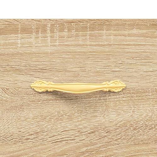 Sengeborde 2 stk. 40x35x47,5 cm konstrueret træ sonoma-eg
