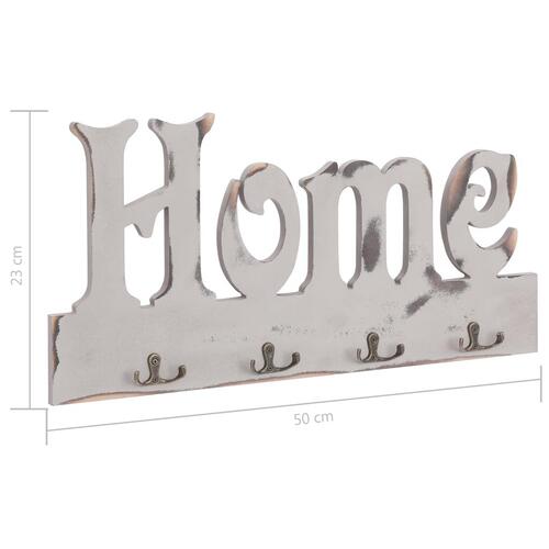 Vægophængt knagerække HOME 50 x 23 cm