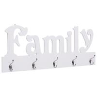 Vægophængt knagerække FAMILY 74 x 29,5 cm