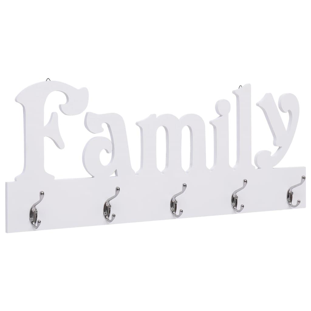 Vægophængt knagerække FAMILY 74 x 29,5 cm