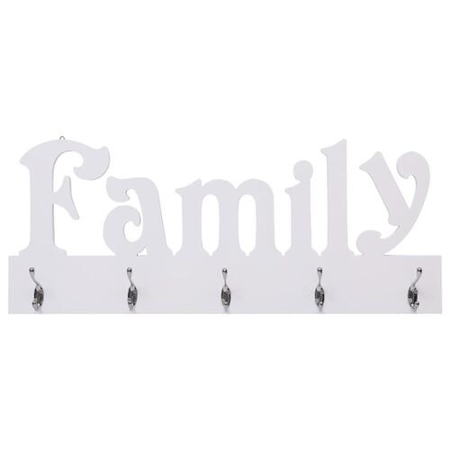 Vægophængt knagerække FAMILY 74 x 29,5 cm