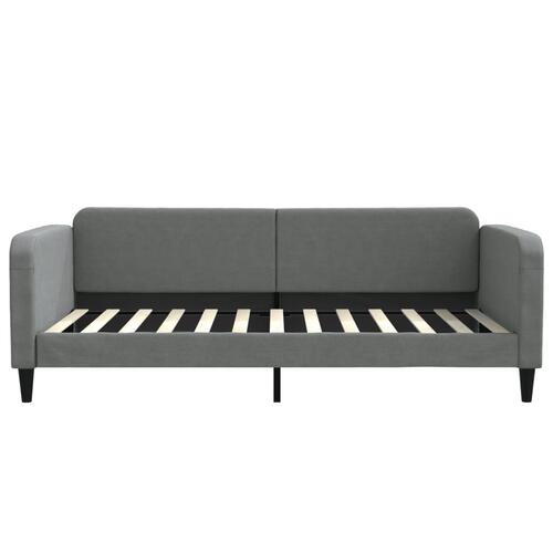 Daybed med madras 100x200 cm stof mørkegrå