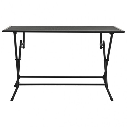 Foldbart bord 120x60x72 cm trådnet stål antracitgrå