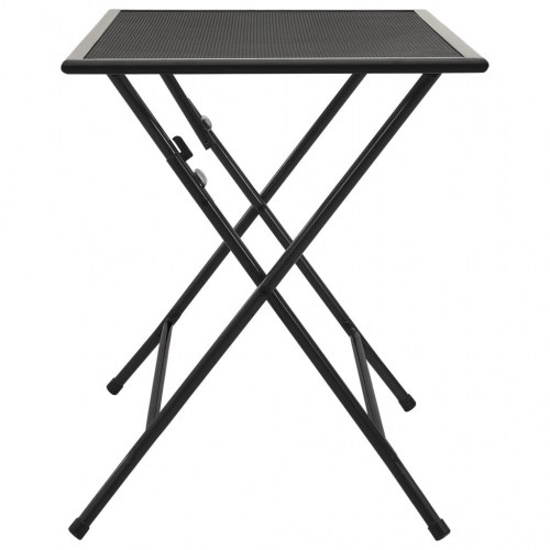 Foldbart bord 120x60x72 cm trådnet stål antracitgrå