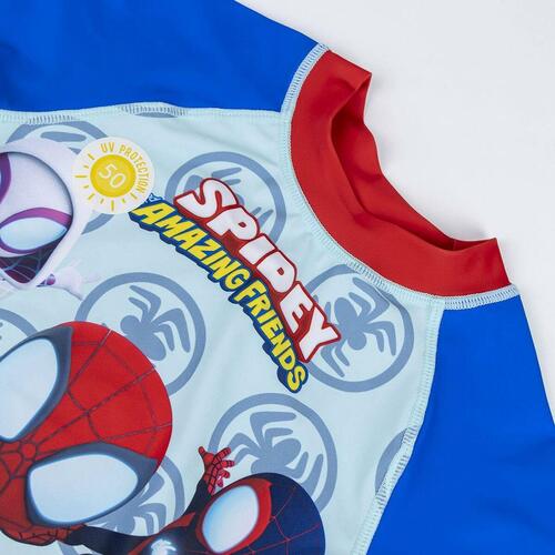Bade T-shirt Spidey Blå Rød 3 år