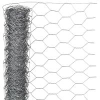 Nature sekskantet trådnet 1x10 m 25 mm galvaniseret stål