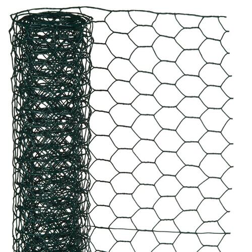 Nature sekskantet trådnet 1x5 m 13 mm plastbelagt stål grøn