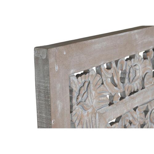 Sengegavl Home ESPRIT Grå Træ MDF 180 x 3,5 x 180 cm
