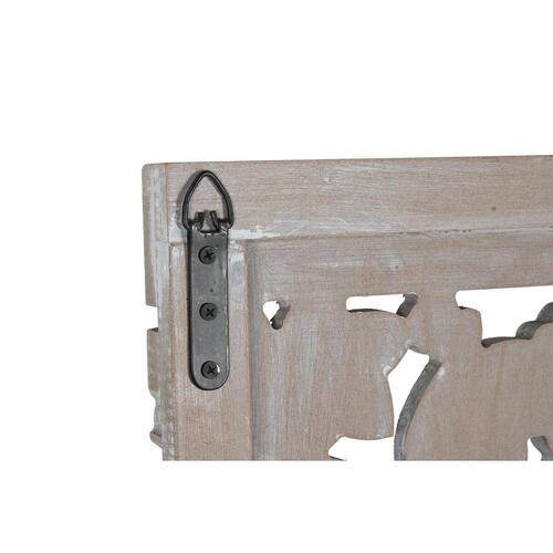 Sengegavl Home ESPRIT Grå Træ MDF 180 x 3,5 x 180 cm