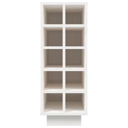 Vinskab 23x34x61 cm massivt fyrretræ hvid
