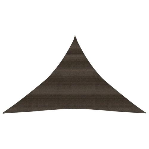 Solsejl 2,5x2,5x3,5 m 160 g/m² HDPE brun