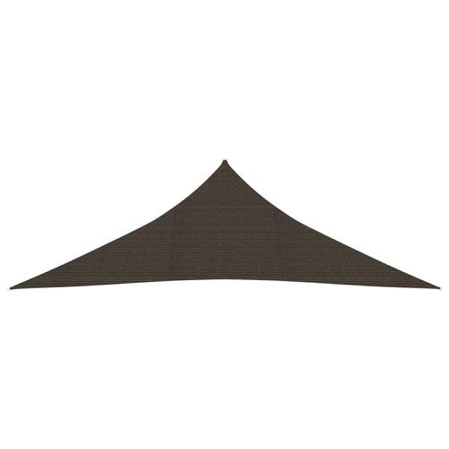 Solsejl 2,5x2,5x3,5 m 160 g/m² HDPE brun