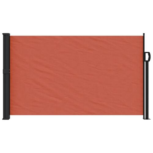 Sammenrullelig sidemarkise 120x500 cm terrakotta