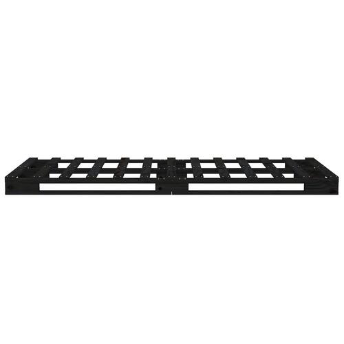 Palleseng 75x190 cm Small Single massivt fyrretræ sort