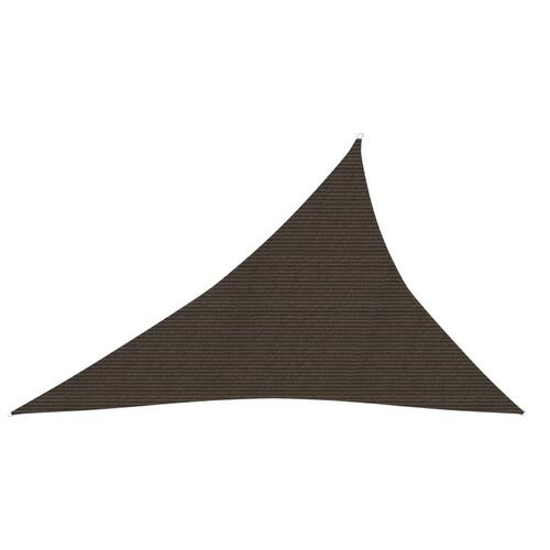 Solsejl 4x5x6,8 m 160 g/m² HDPE brun