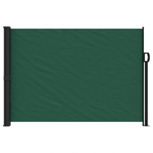 Sammenrullelig sidemarkise 140 × 300 cm - mørkegrøn privatlivsskærm