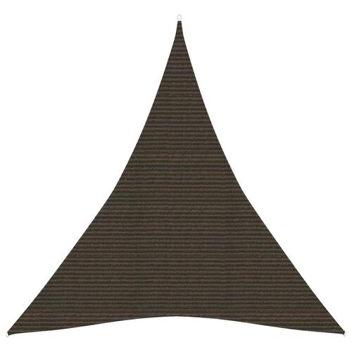 Solsejl 4x5x5 m 160 g/m² HDPE brun