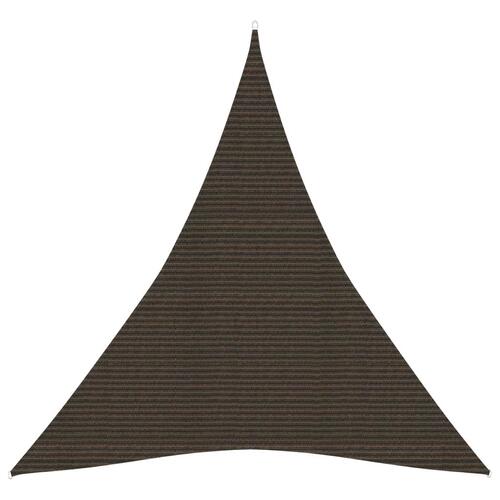 Solsejl 160 g/m² 5x6x6 m HDPE brun