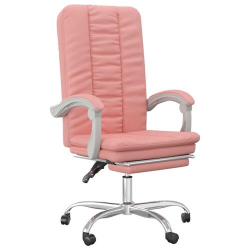 Kontorstol kunstlæder pink