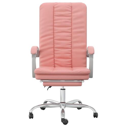 Kontorstol kunstlæder pink
