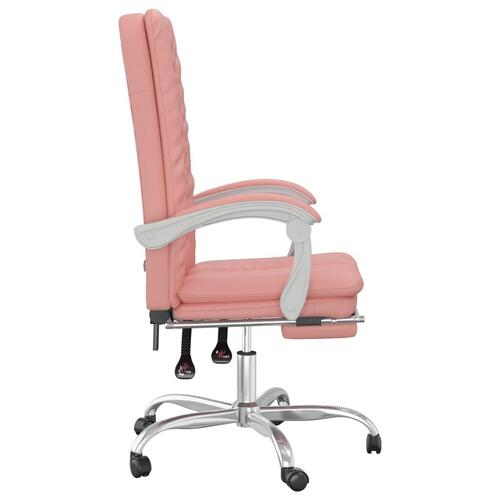 Kontorstol kunstlæder pink