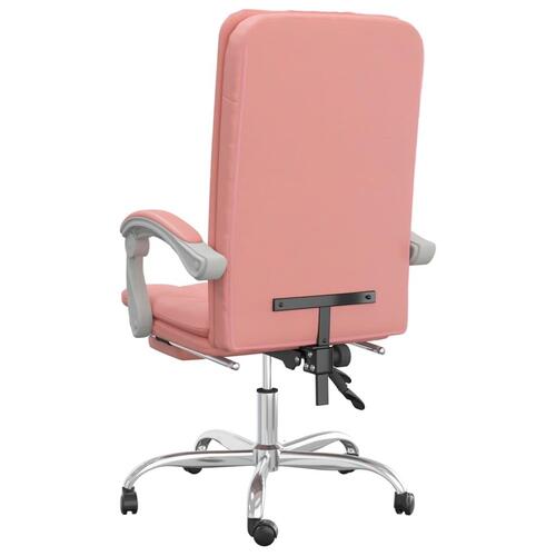 Kontorstol kunstlæder pink