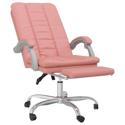 Kontorstol kunstlæder pink