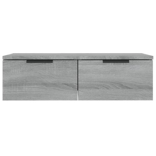 Vægskab 68x30x20 cm konstrueret træ grå sonoma-eg