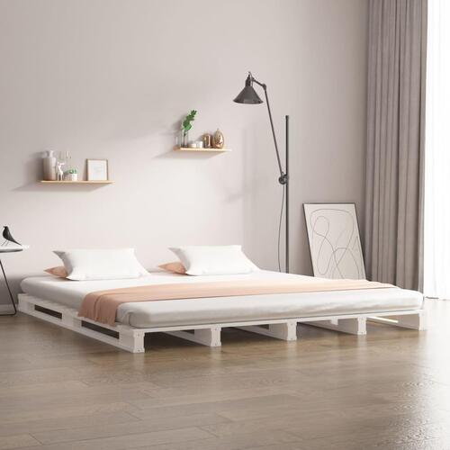 Palleseng 120x190 cm Small Double massivt fyrretræ hvid