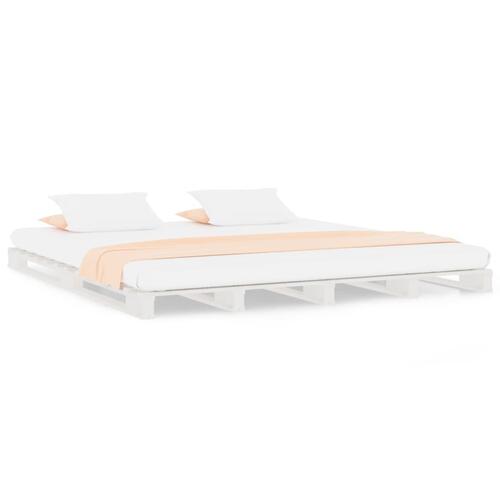 Palleseng 120x190 cm Small Double massivt fyrretræ hvid