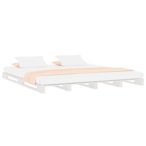 Palleseng 120x190 cm Small Double massivt fyrretræ hvid