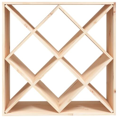 Vinreol 62x25x62 cm massivt fyrretræ