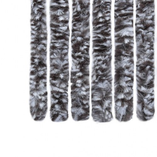 Insektgardin 56 × 185 cm - brun og beige chenille