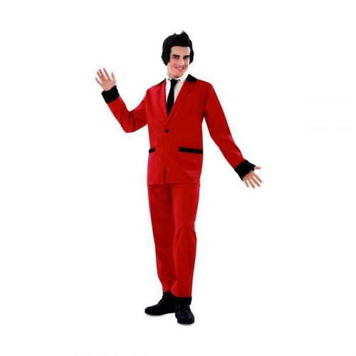 Rockabilly kostume til voksne - Rød, str. M