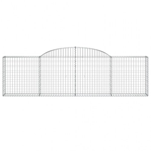 Buede gabionkurve - 6 stk. 300×30×80/100 cm i galvaniseret jern