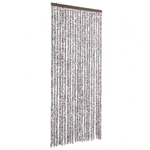 Insektgardin 90 × 220 cm - brun og beige chenille
