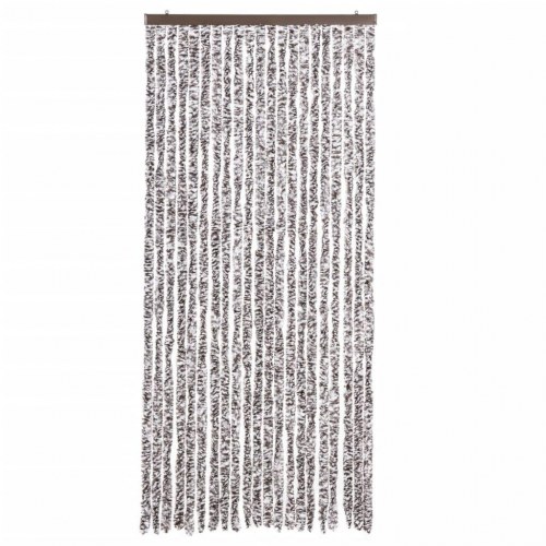 Insektgardin 90 × 220 cm - brun og beige chenille
