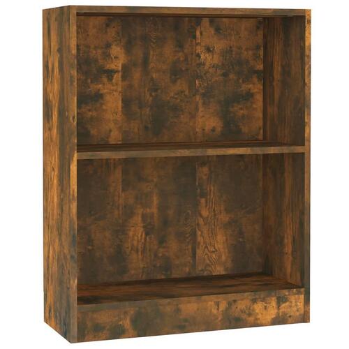 Bogreol 60x24x76 cm konstrueret træ sonoma-egetræsfarve