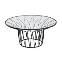 Sofabord Home ESPRIT Metal Krystal 85 x 85 x 39 cm