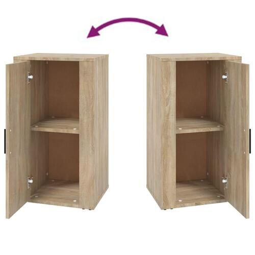 Skænk 40x33x70 cm konstrueret træ sonoma-eg