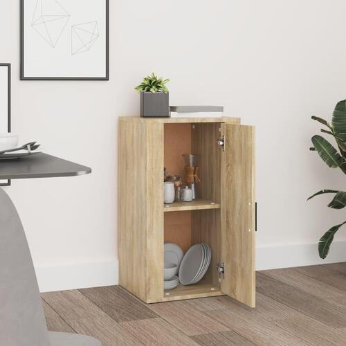 Skænk 40x33x70 cm konstrueret træ sonoma-eg