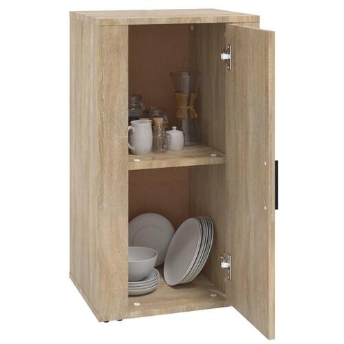 Skænk 40x33x70 cm konstrueret træ sonoma-eg