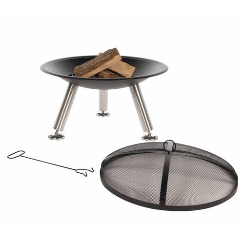 bålfad Chicago sort stål 75 cm 85013