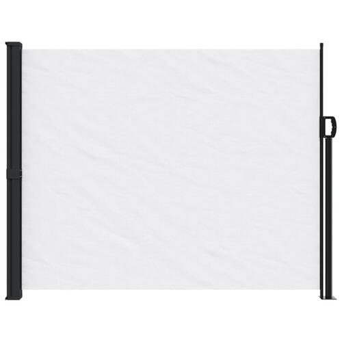 Sammenrullelig sidemarkise 160x500 cm hvid