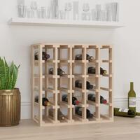 Vinreol 58,5x33x60,5 cm massivt fyrretræ