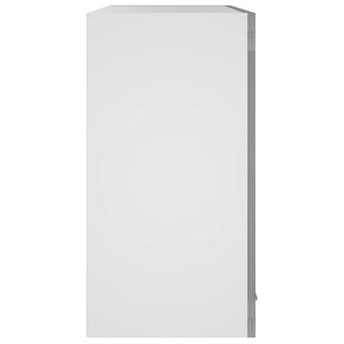 Væghængt glasskab 60x31x60 cm konstrueret træ grå sonoma-eg