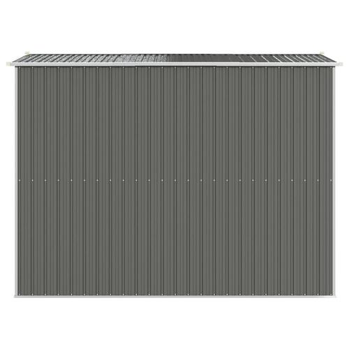 Haveskur 192x274x223 cm galvaniseret stål lysegrå