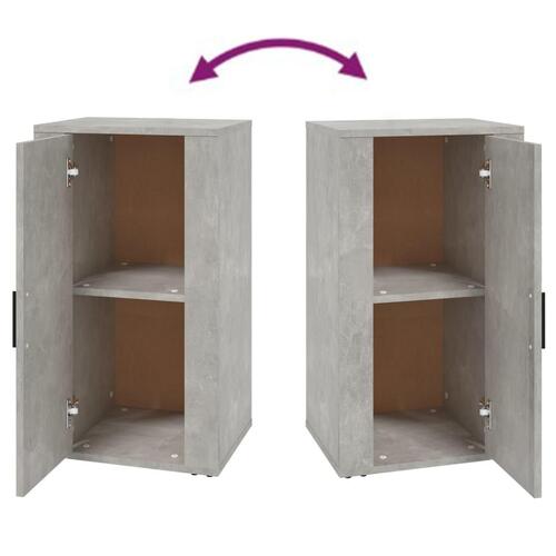 Skænk 40x33x70 cm konstrueret træ betongrå
